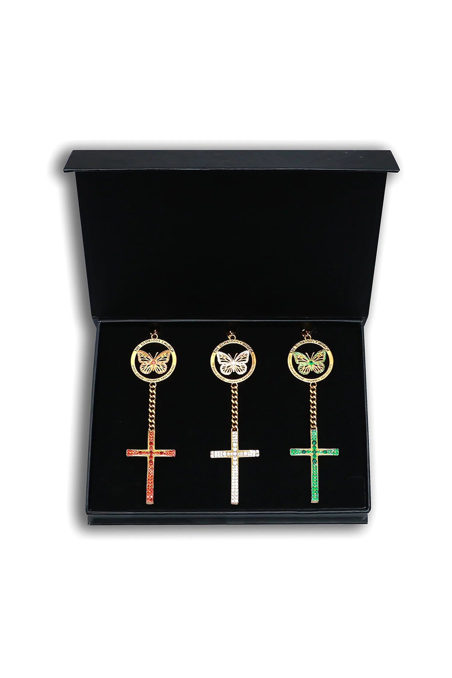 TGC Glory Chain – Zircon Collection -18K Gold Plated White Zircon | Red Zircon | Emerald Green Zircon