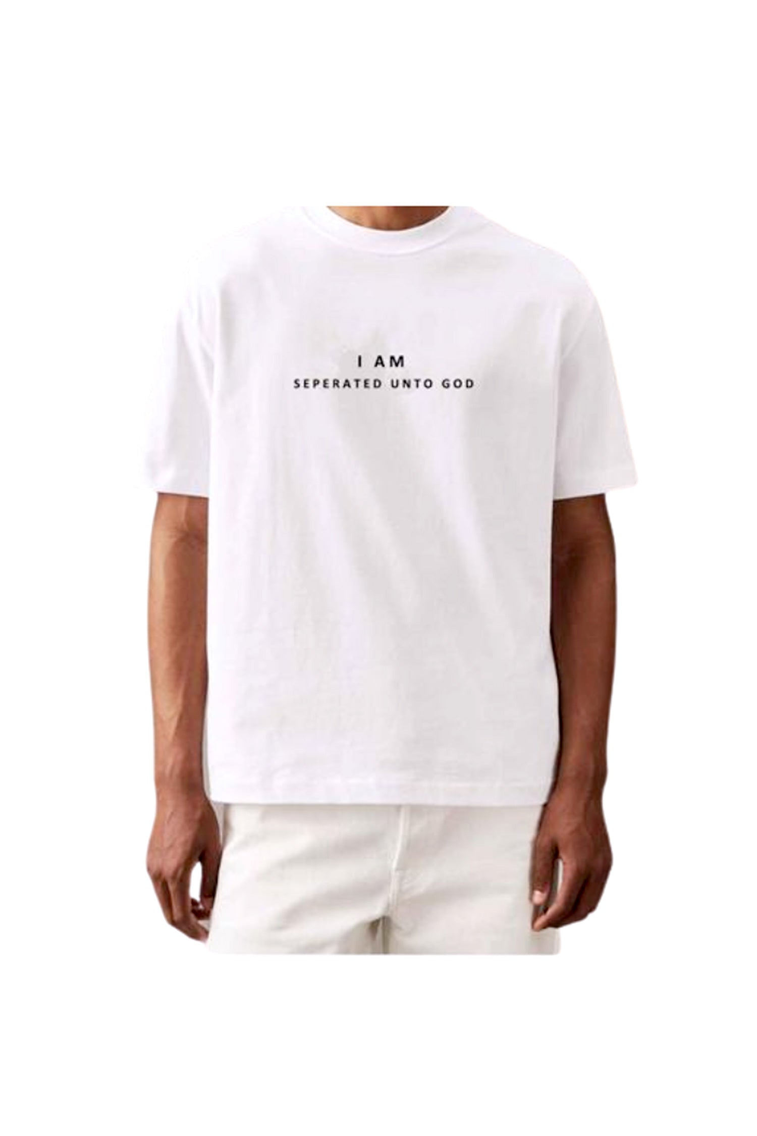 HAGIAZO - I am Seperated Unto to God Tshirt - White - Unisex