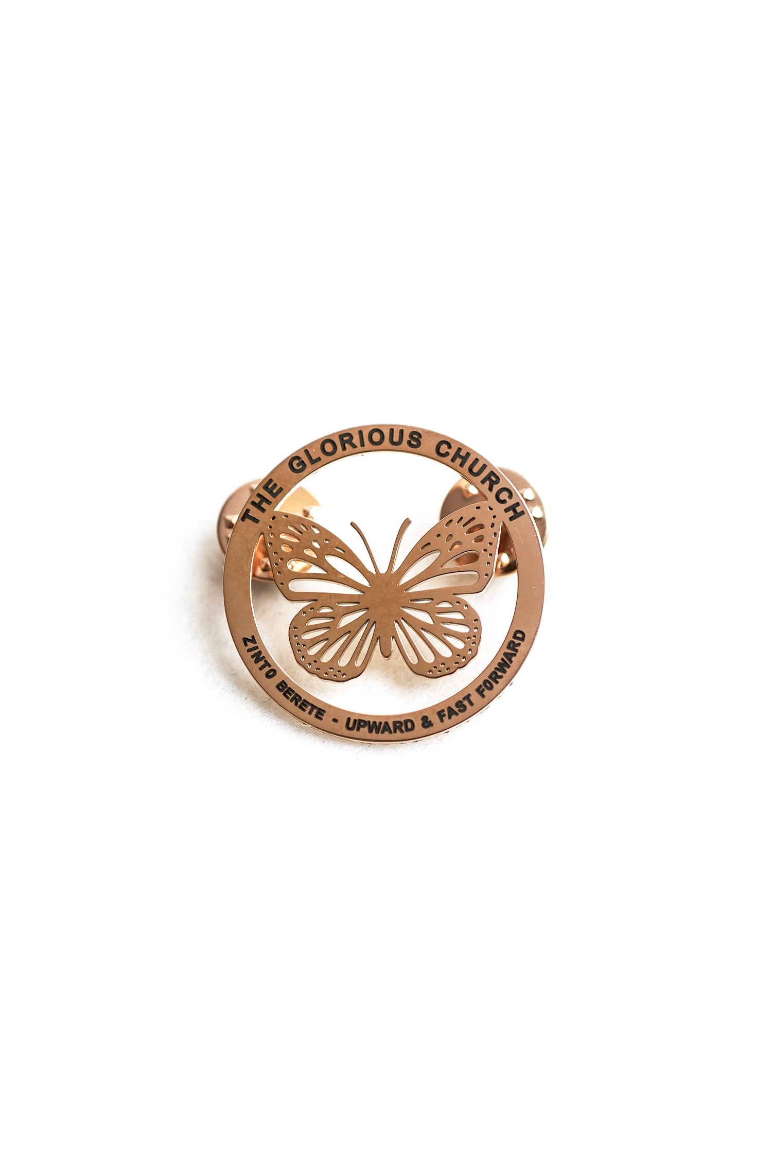 TGC - Zinto Berete 18k Rose Gold Plated Lapel Pin