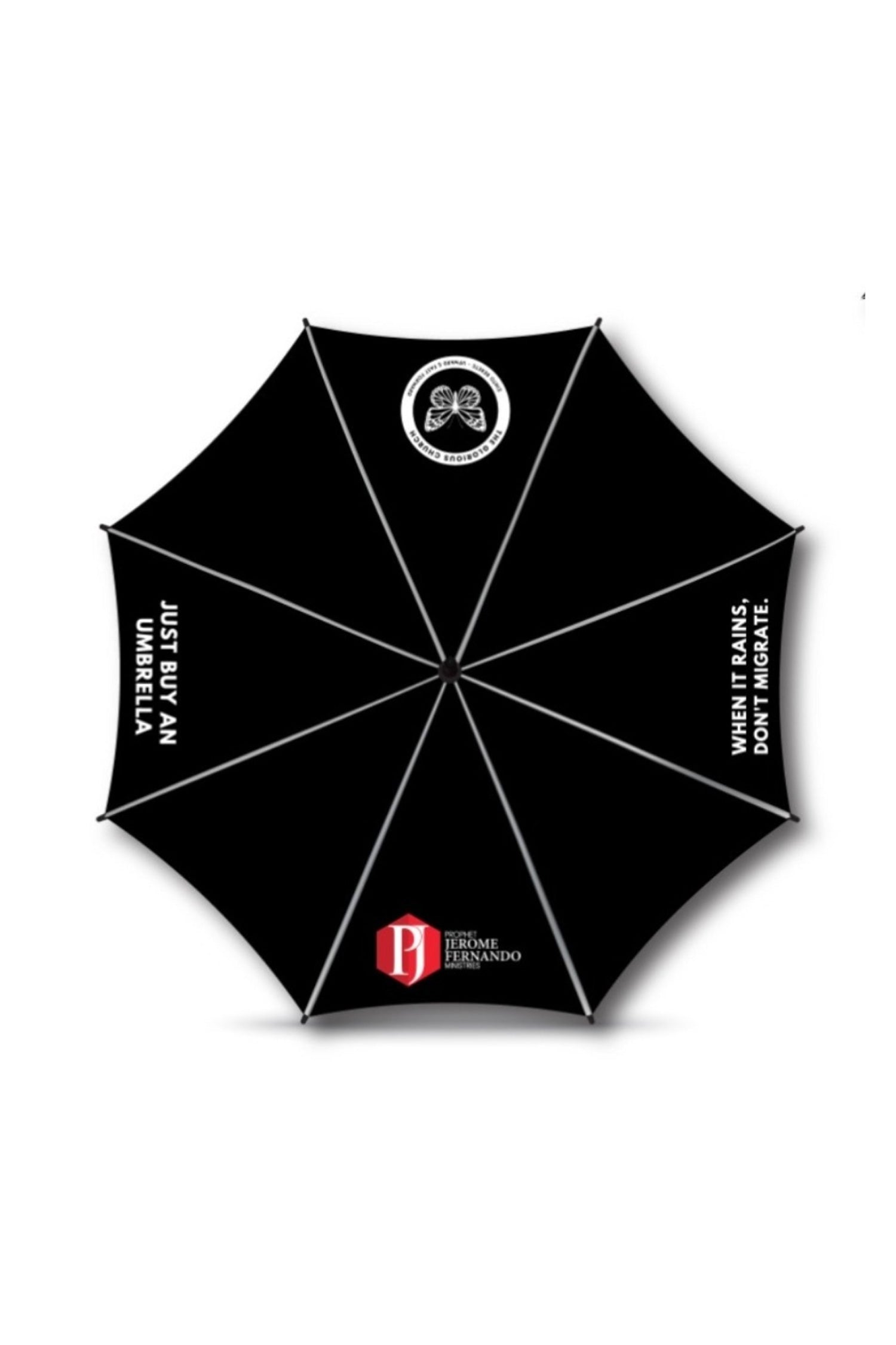 "When it Rains, Don't Migrate—Just Buy an Umbrella!" - Black Golf Umbrella