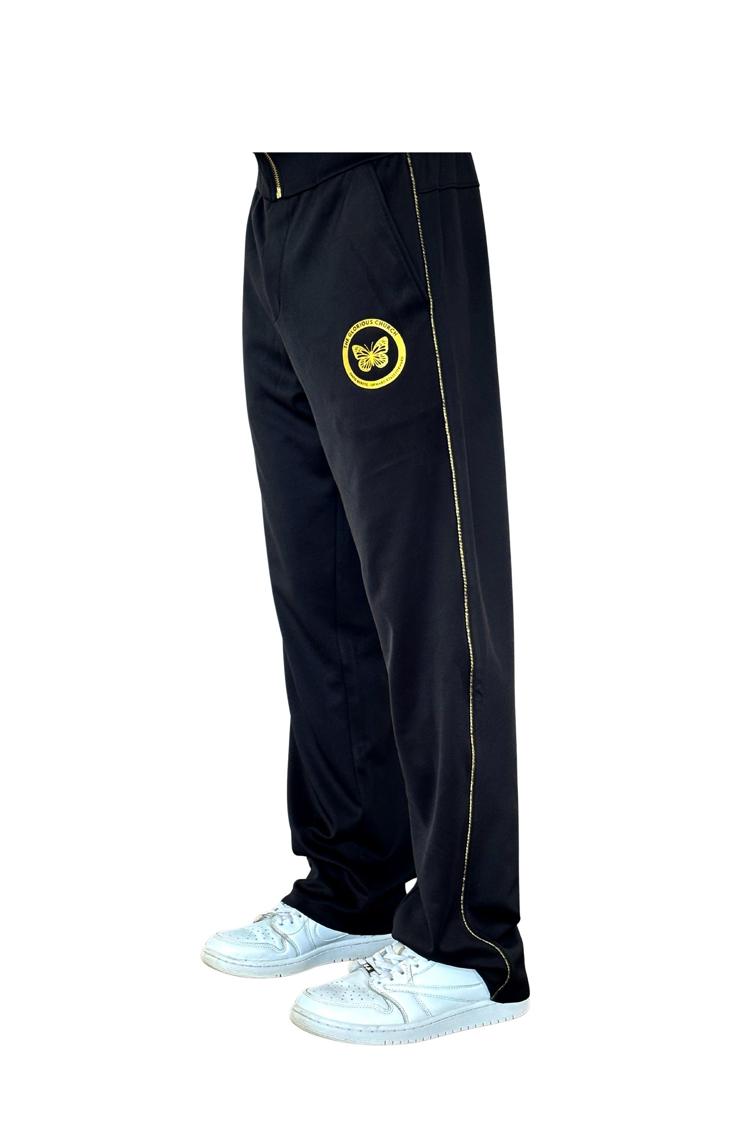 Zip-Up Jacket & Flow Pants Duo– Black – Unisex