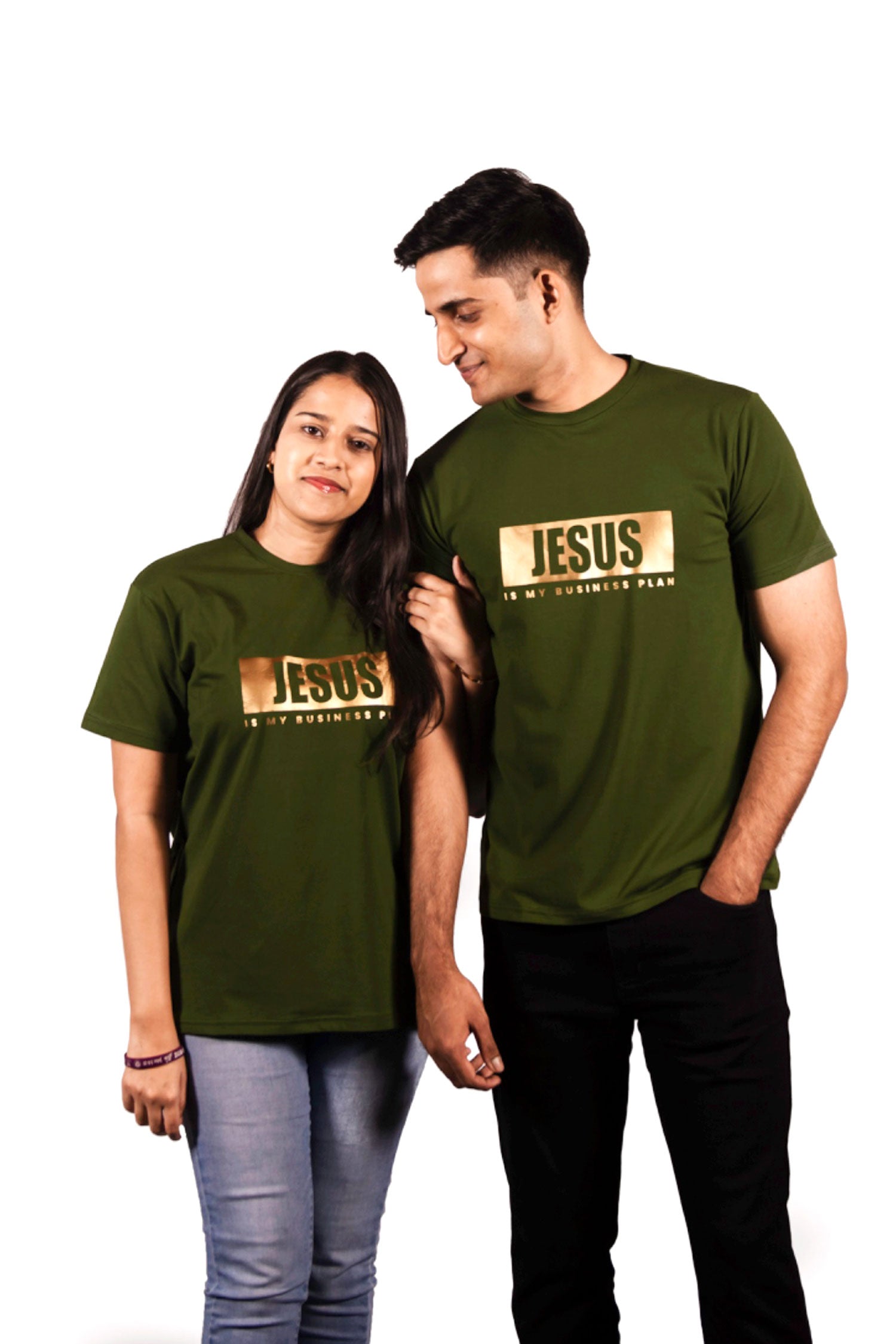 "Jesus is My Business Plan" - Green T-shirt - Unisex