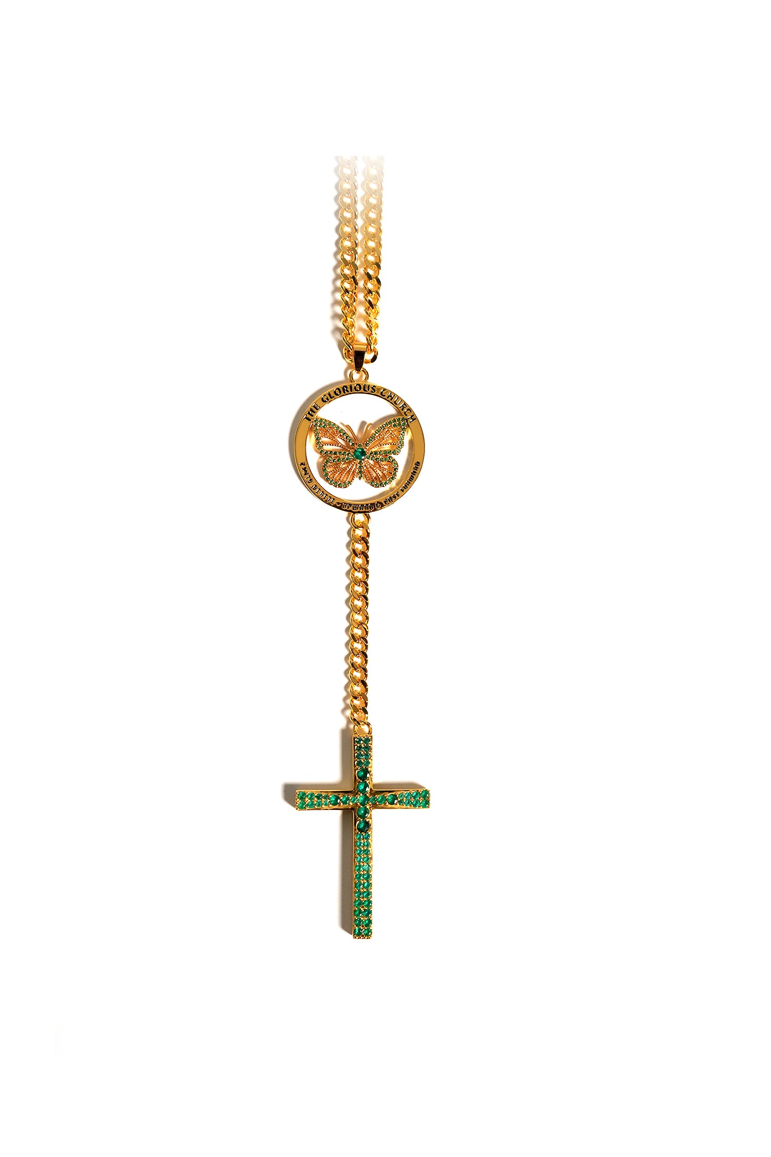 TGC Glory Chain- 18k Gold Plated | Emerald Green Zircon Edition