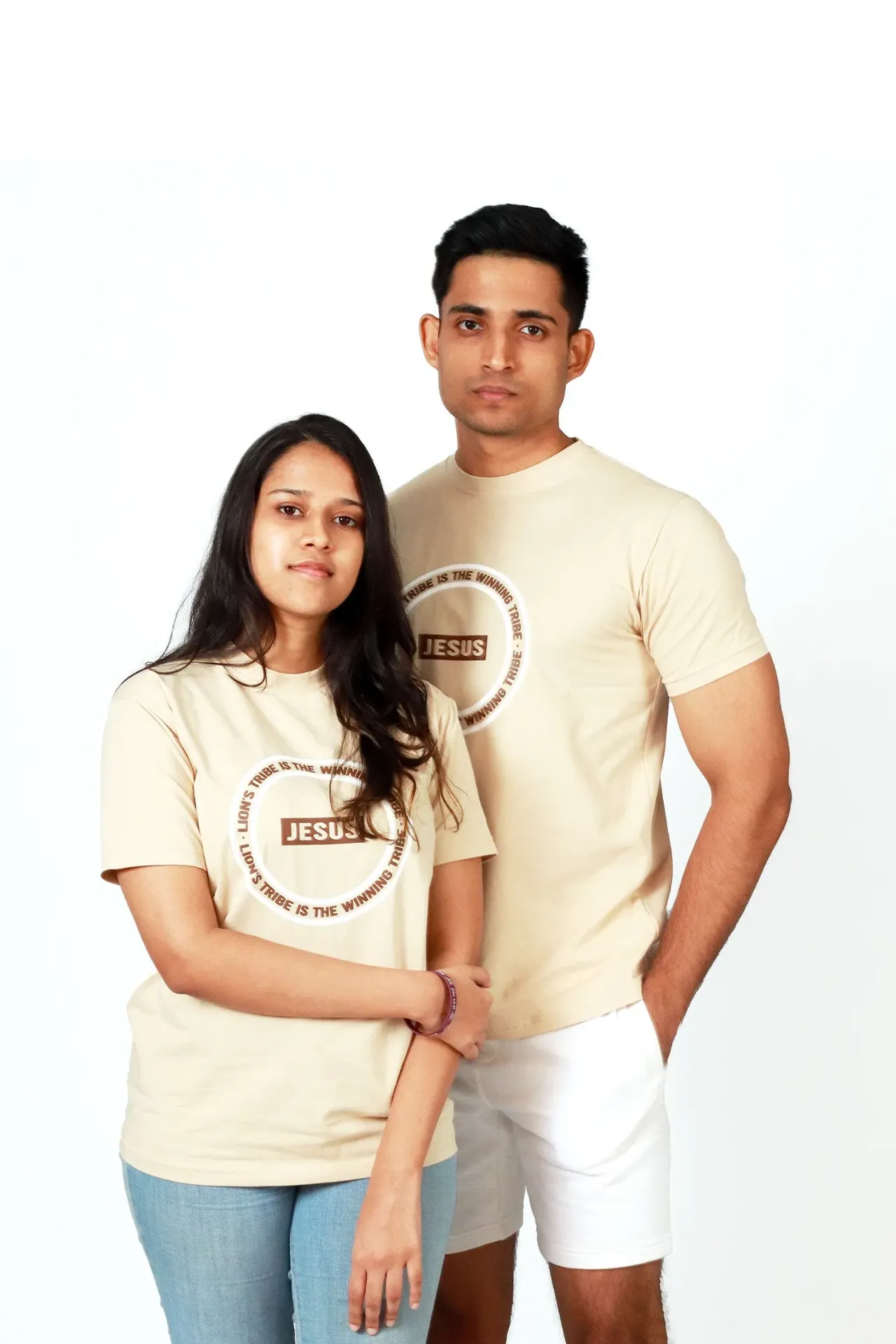 Lion's Tribe is the Winning Tribe - Almond Beige - Unisex (X-Small)