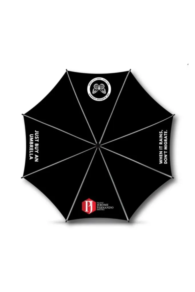 "When it Rains, Don't Migrate—Just Buy an Umbrella!" - Black Golf Umbrella