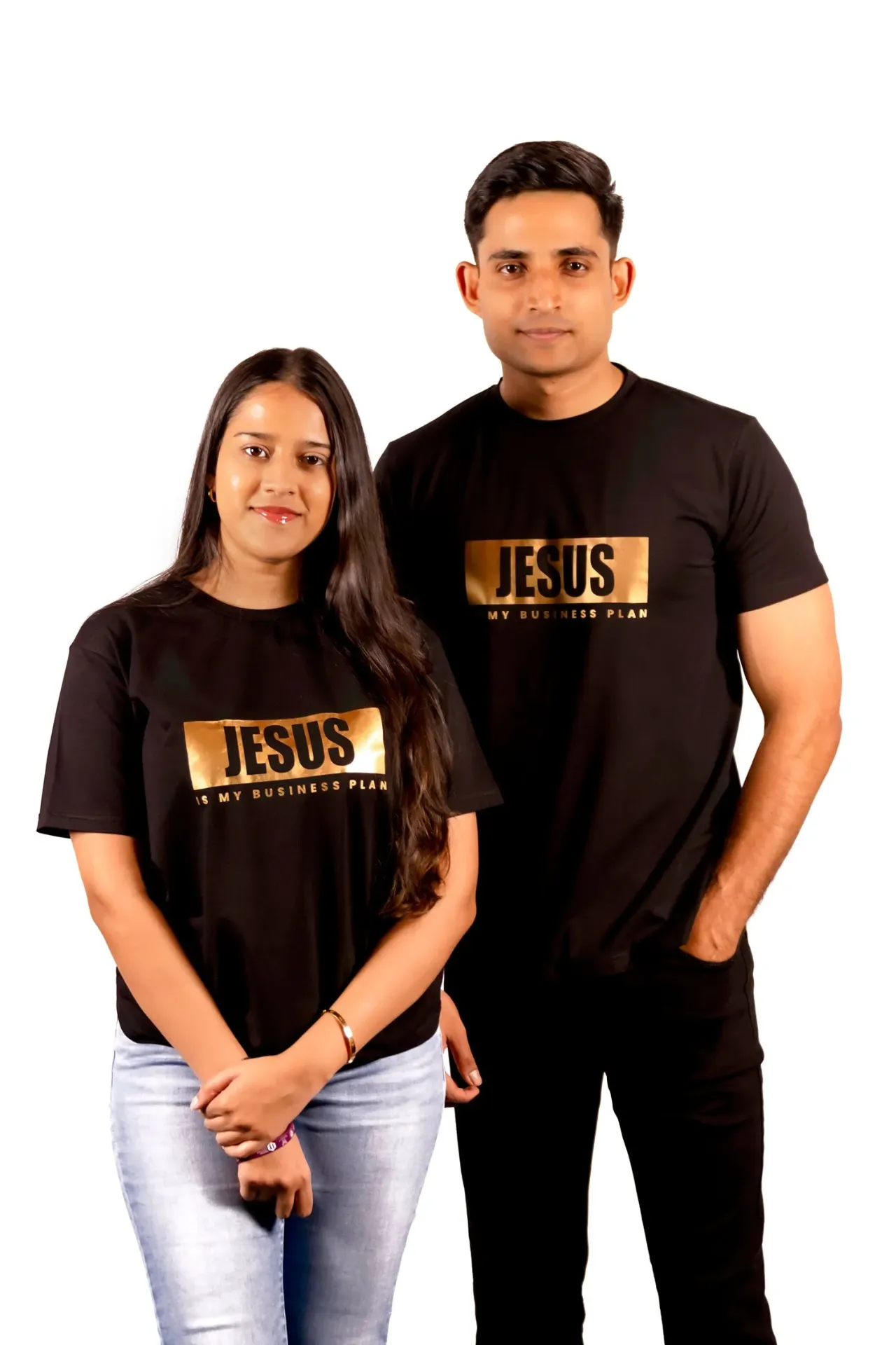 "Jesus is My Business Plan" - Black T-shirt - Unisex (X-Small)