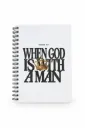 When God Is With a Man – Genesis 39:2 Soft Cover Notebook (White)