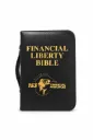 Financial Liberty Black Zippered Bible Cover