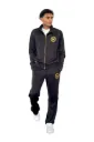 Zip-Up Jacket & Flow Pants Duo– Black – Unisex